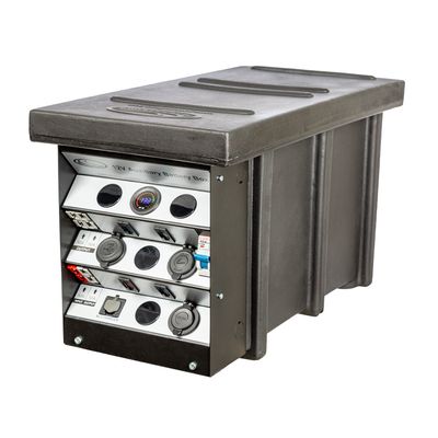 National Luna 12V Auxiliary Battery Box – Black