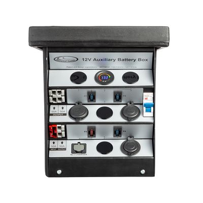 National Luna 12V Auxiliary Battery Box – Black