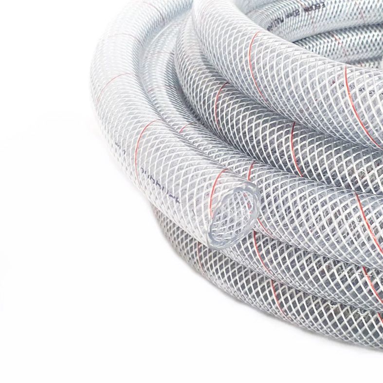 Clear re-inforce 10mm pipe p/m - food grade