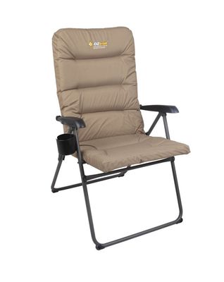 OZtrail Coolum 5-Position Padded Arm Chair 150kg