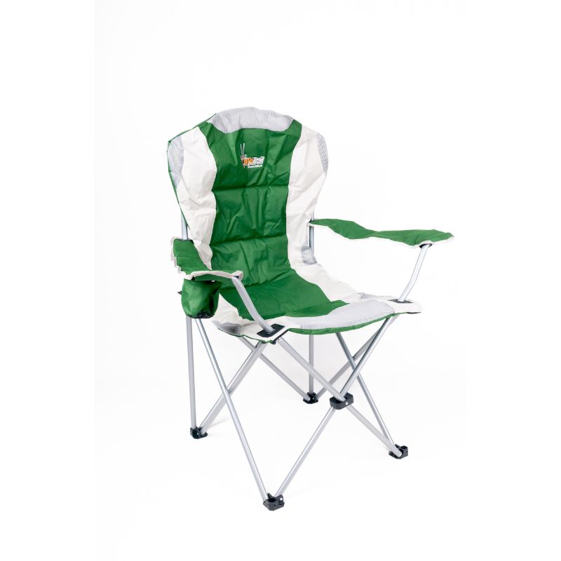 AfritrailRoan Deluxe Padded Folding Armchair  Green 140kg