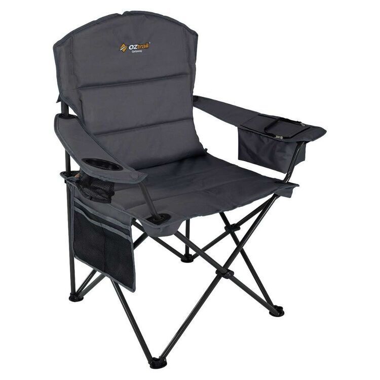 OZtrail Getaway Chair Grey - 130kg