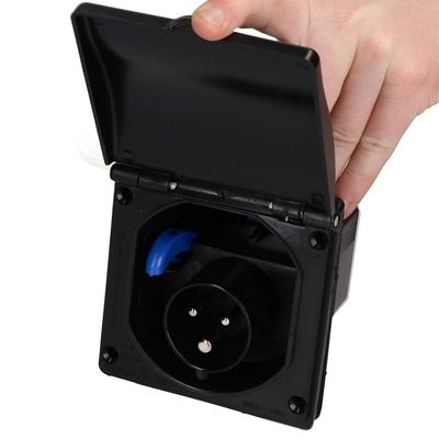 Caravan Inlet box - Black 230v 16A