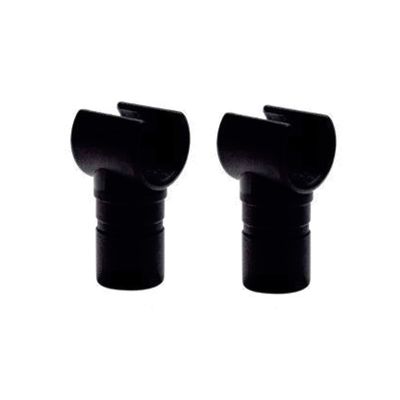 T-Clamp Clip-on - 22mm - 25mm - White &amp; Black - 2Pcs