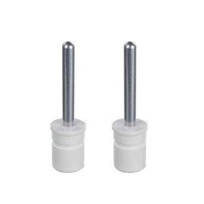 Spigot with 55x8mm Ali pin - 22mm &amp; 25mm - White &amp; Black - 2Pcs