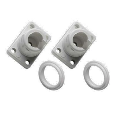 Square Base + Ring | White &amp; Black - 2Pcs