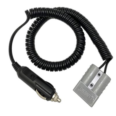 3m Lighter to Square Connector Extension with Spiral Cable