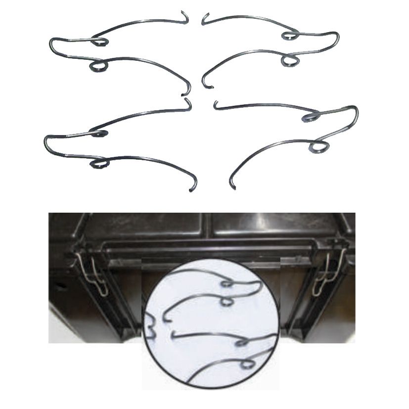 Spring Steel Ammo Box Clips (4Pcs)