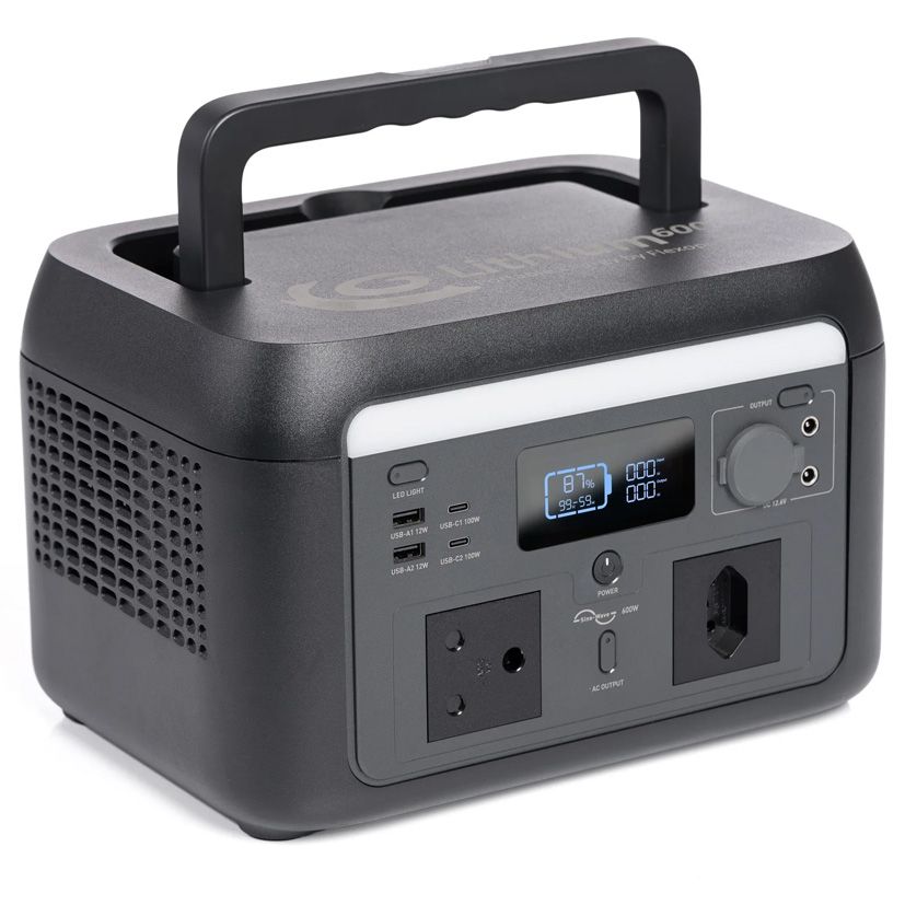Lithium600 Portable Power Station by Flexopower