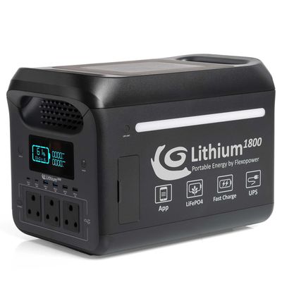 Lithium1800 Portable Power Station by Flexopower