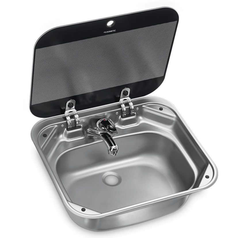 Dometic Square Sink with Glass Lid