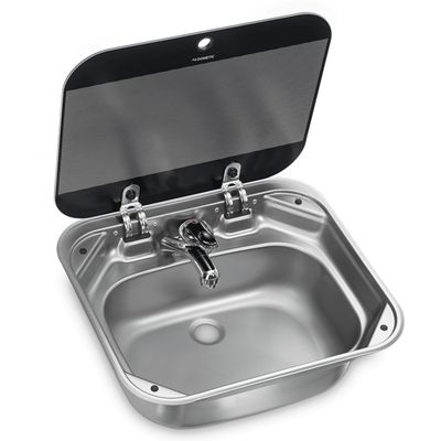 Dometic Square Sink with Glass Lid