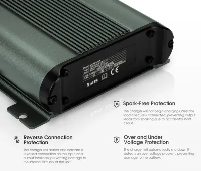 Atem Power 12V 40A DC to DC Battery Charger MPPT System Kit Isolator Dual Battery