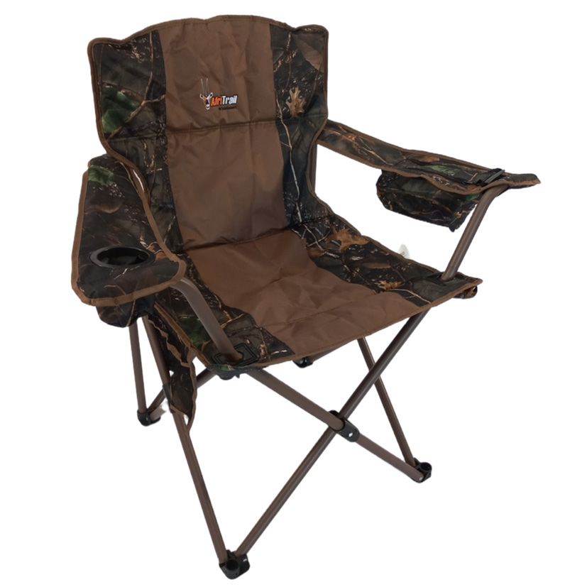 Afritrail Wildebeest Padded Chair With Cooler Bag - 150kg - Camo