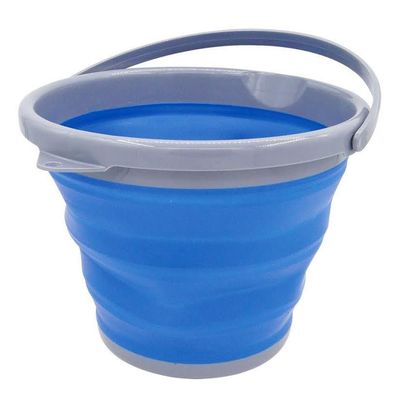 Leisure Quip 10L Foldable Bucket – Blue &amp; Grey