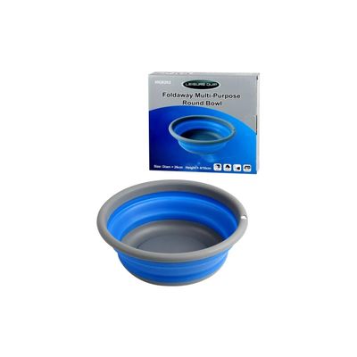 Leisure Quip Foldaway Round Bowl – 26cm Blue &amp; Grey