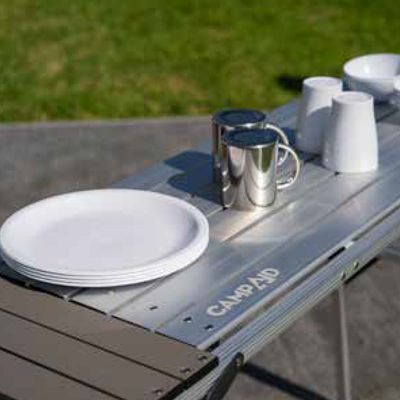 Multiuse Fold Flat Aluminium Double Wash-up Stand or Table