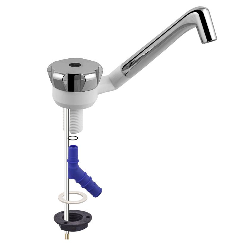 Switched Chrome Faucet