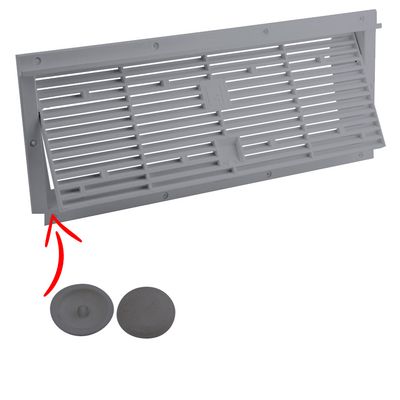Flanged button 9.5mm dia. for Large Fridge Vent (10Pcs)