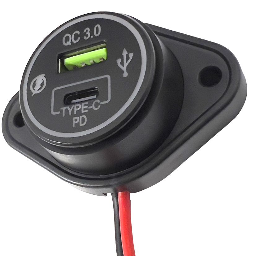 Lumeno QC3 + PD4 Charging Socket