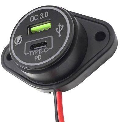 Lumeno QC3 + PD4 Charging Socket