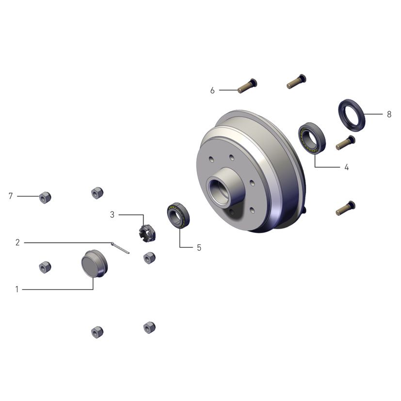 Brake Drums 230 LN - 2000kg Axle