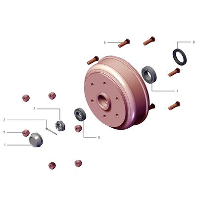 Brake Drums 230 SN - 1800kg Axle