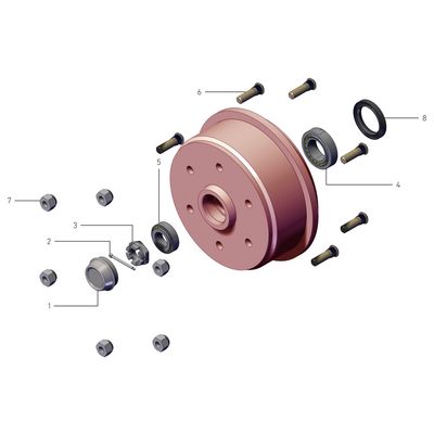Brake Drums 2052 - 1600kg Axle