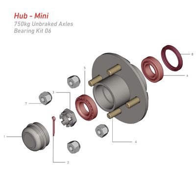 Bearing Kit No6 - 2 x 44649/10 - Seal 40/60/10