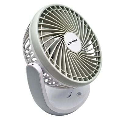 Fan White/Grey with 2 x 2200mAh Batteries