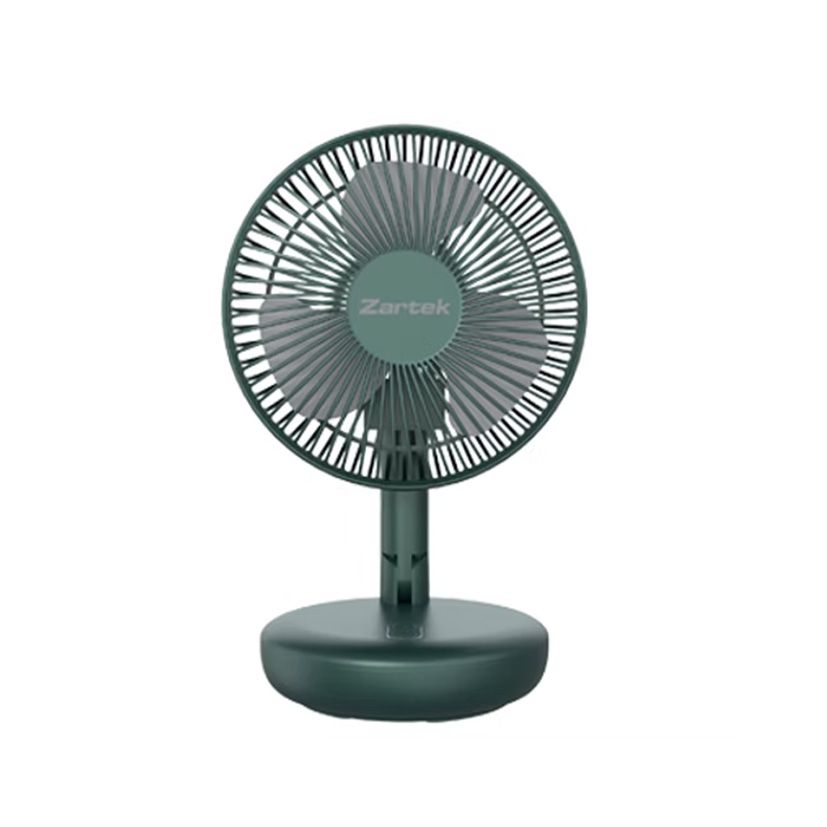 Fan - USB Rechargeable Rotating & Small Fold Fan - USB Rechargeable Rotating & Small Fold, Select Your Colour: Green