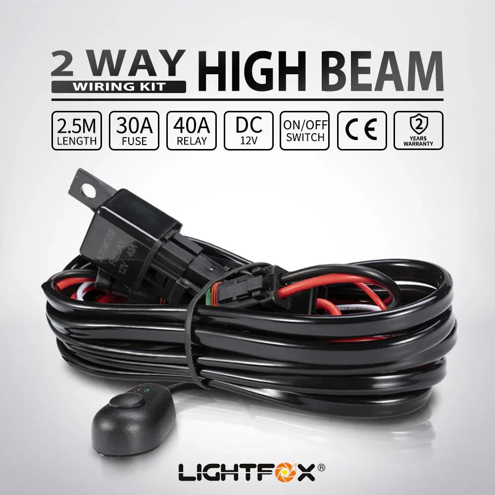 Lightfox 2 Way High Beam Wiring Loom Harness Lightfox 2 Way High Beam Wiring Loom Harness