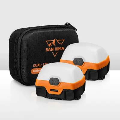 San Hima 2x Camp Light Dual Colour LED Lantern
