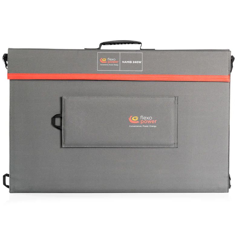 Flexopower NAMIB-240 Teflon (ETFE) Foldable solar panel, 40A Solar regulator &amp; 15 meter extension - KIT