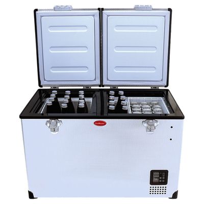 SnoMaster 81.5L Dual Compartment Stainless Steel Fridge/Freezer