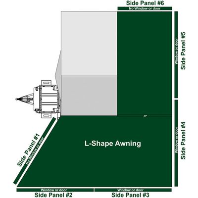 L-Shape PVC Side Panels