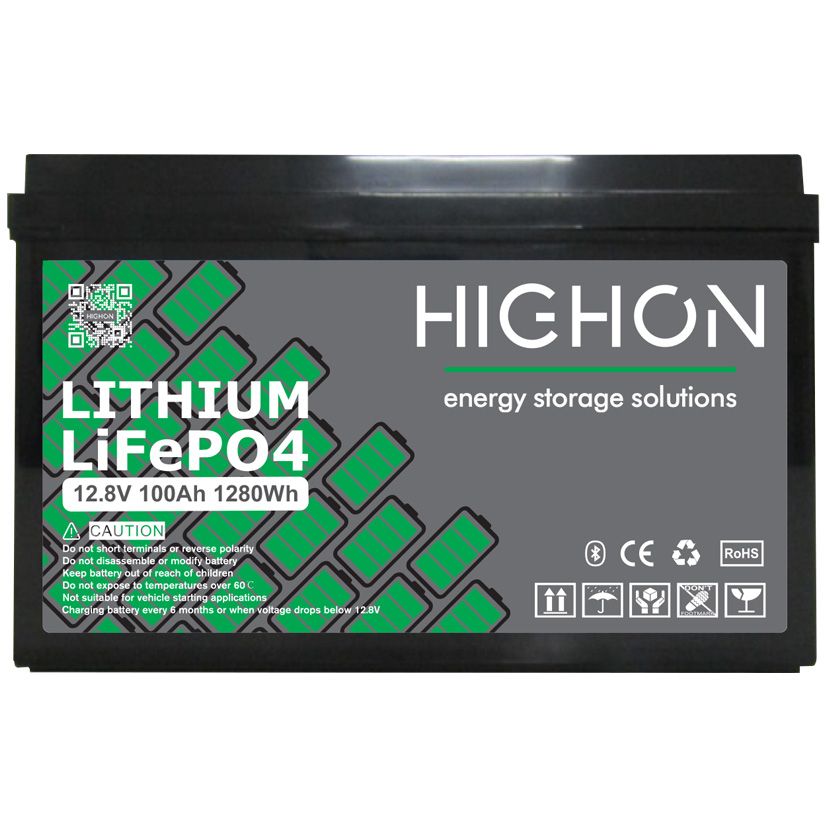 Highon Lithium Battery 100Ah  - 12.8V 1280Wh