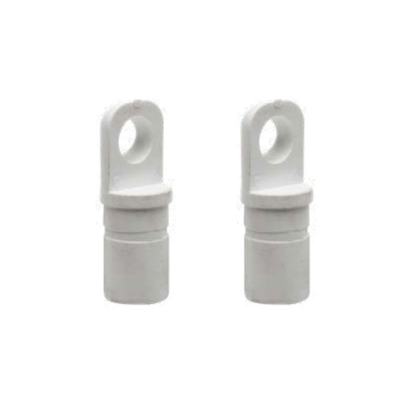 Pole Eye - 22mm &amp; 25mm - White &amp; Black - 2Pcs