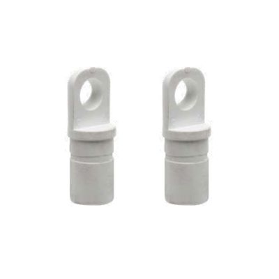 Pole Eye - 22mm &amp; 25mm - White &amp; Black - 2Pcs