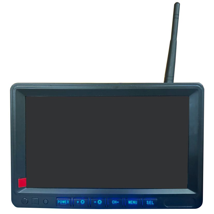 HD wireless camera system with 7” monitor  DVR and Magnetic mount camera with battery pack