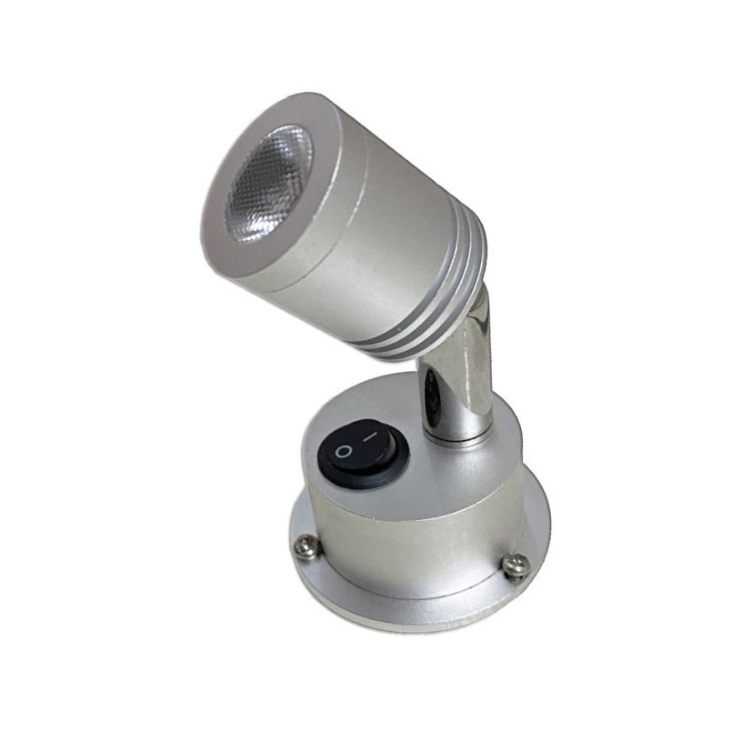 Lumeno 12V Reading Light, Colour: Silver - White LED