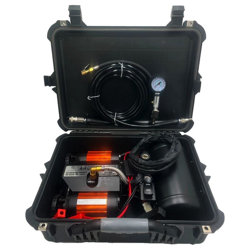 Airmax Brushed Twin Head 12V Compressor