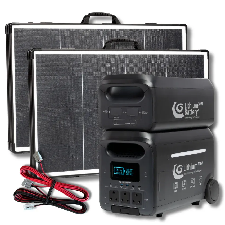 Kalahari Expedition Pro System | Lithium3000 + Extra Battery + 2x Kalahari400W + 20m FlexoLink + Bracket