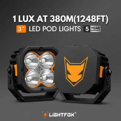 Lightfox Cygnus-4 3" LED Pod Light Pair – 3,834 Lumens