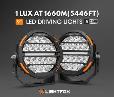 Lightfox 9inch LED Driving Light – 14,708 Lumens