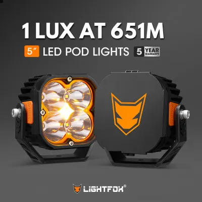 Lightfox Cygnus 5" Osram LED Pod Light Pair – 14,106 Lumens