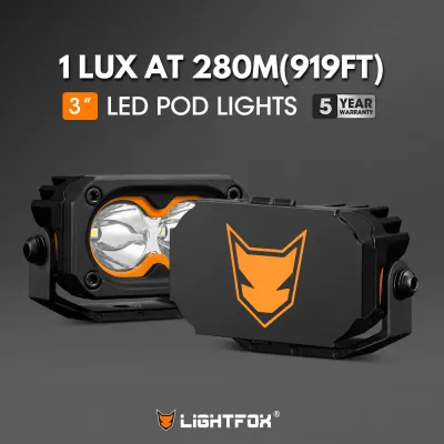 Lightfox Cygnus-2 3" LED Work Light Pair – 2,026 Lumens