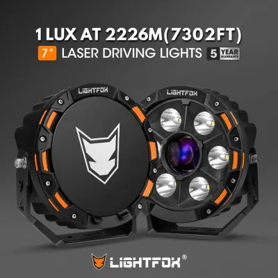 ​Lightfox 7inch Laser LED Driving Lights - 11,285 Lumens