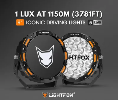 Lightfox 9inch LED Driving Light – 20,200 Lumens