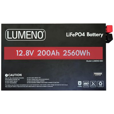 Lumeno-12V 200Ah Lithium Blade Battery (LiFePO₄)